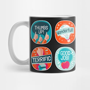 Confetti Positive Sayings Sticker pack Mug